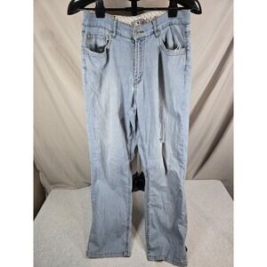 Jack Of Spades Mens High Roller Comfort Fit Denim Jeans 30x28 Blue Straight Leg
